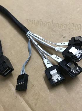 反转原装12Gb MiniSAS HD 反向线 主板4SATA转SFF-8643背板 0.5m