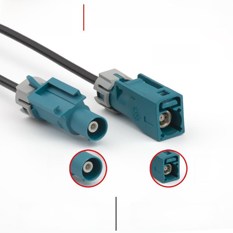 FAKRA防水法卡公母头线RG174/1.5DS IP67防水汽车360全景摄像头线