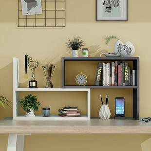 写字台上的置物架桌面书架多层加高家用简易桌上学生实木小型墙上