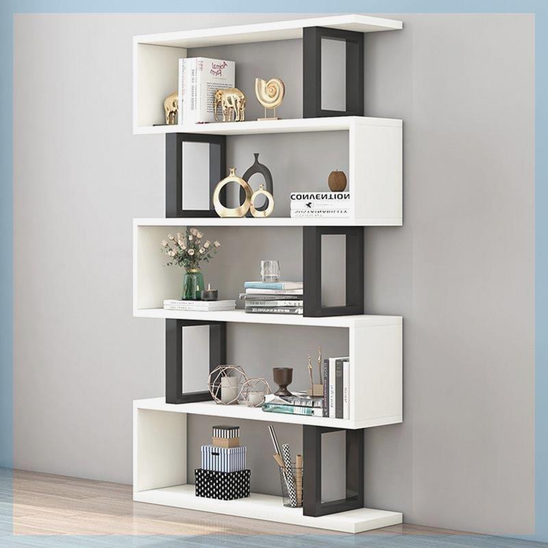 书架创意墙面客厅隔断收纳展示架子展示架现代简约摆件置物架落地