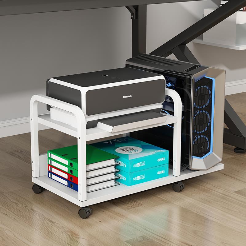 鑫惠声印表机置物架电脑主机托 托架影印机支架监控室硬碟主机壳