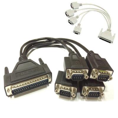 db37转db9转接线37针一分四9针连接线串口线rs232线COM口公数据线