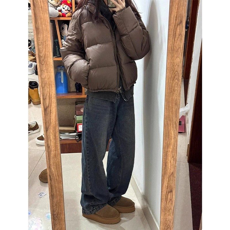 梨形身材蓝灰色阔腿牛仔裤女春秋大码胖妹妹mm宽松显瘦窄版直筒裤,女装/女士精品,大码裤装,淘宝优惠券,粉丝福利购,淘宝优惠卷