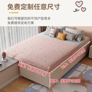 儿童房飘窗床定制卧室床飘窗拼接延伸一体床合并搭接床飘窗实木床