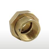 黄铜内丝活接头热水器冷热水管接头配件1分2分3分4分6分1寸到2寸