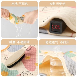 儿童睡衣三层夹棉秋冬款男童女童家居服套装加厚宝宝纯棉a类冬季