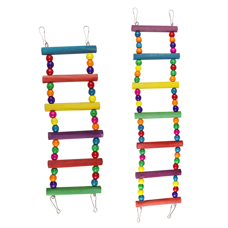 鹦鹉云梯爬梯玄凤虎皮鹦鹉玩具用品爬珠秋千梯子楼梯鸟笼装饰站架