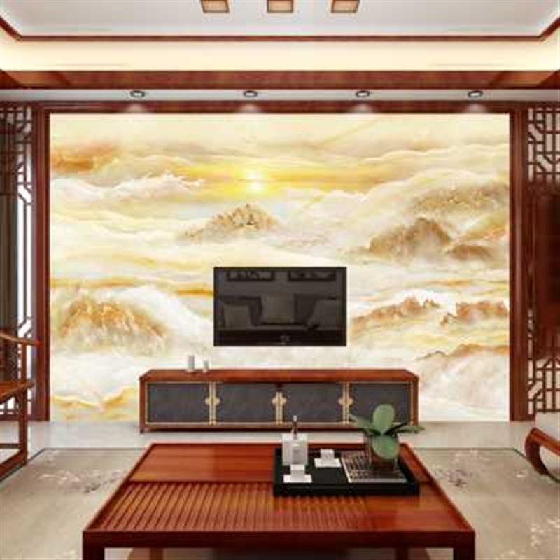 欧式电视背景墙壁纸壁画客厅墙纸仿大理石纹墙布T简约现代时尚大