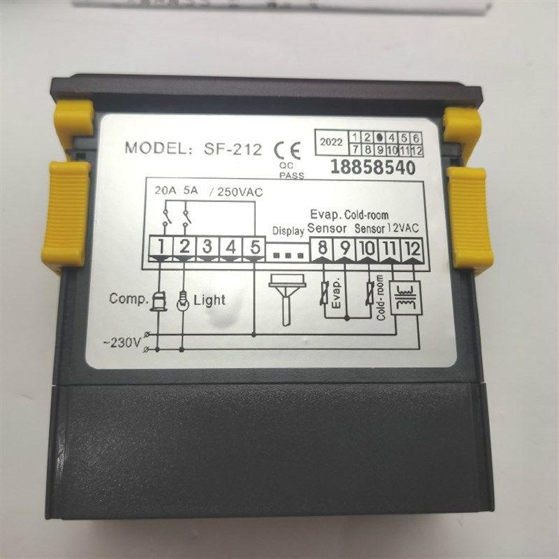 尚方SF-212雪柜电子数字双表显示冰箱温控冷柜温控器温度调节仪