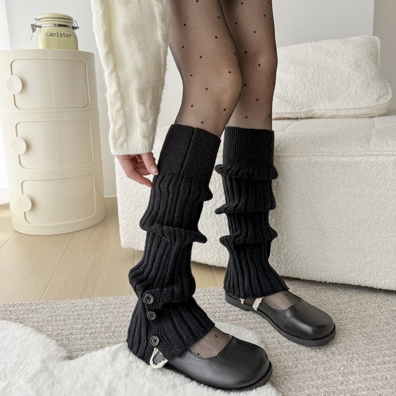 秋冬灰色开叉堆堆袜套jk奶白色保暖腿套女中筒竖条针织黑色小腿袜,女士内衣/男士内衣/家居服,长筒袜,淘宝优惠券,粉丝福利购,淘宝优惠卷