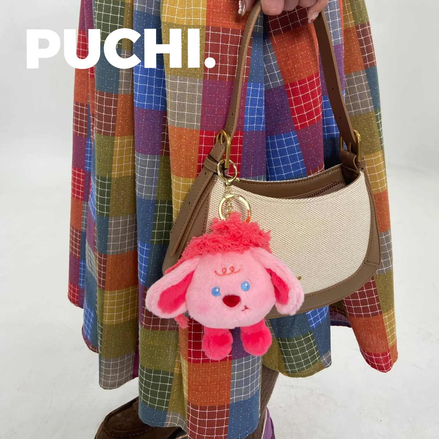 《Fluffy. 长头花》PUCHI.噗哧商店 丑萌疯兔子玩偶包挂 毛绒