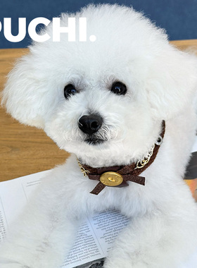 《Pet.美拉德纽扣》秋冬毛线巴恩风美拉德宠物项圈猫狗项链