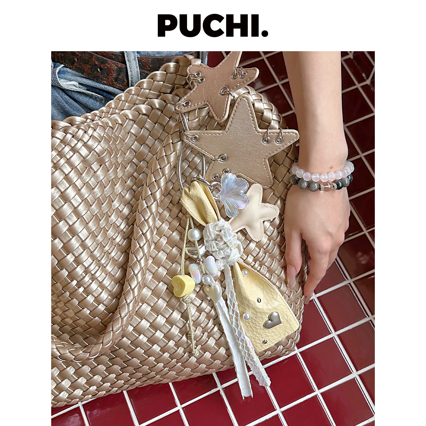 《MIUM.海洋派对》PUCHI.噗哧商店 清凉感多巴胺夏日漆皮包挂挂件