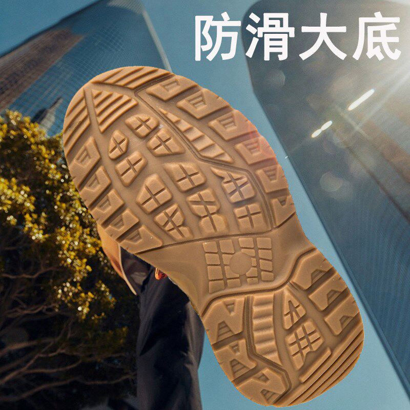 儿童马丁靴2024秋冬季新款小男孩加绒短靴M登山大黄靴防滑男童棉