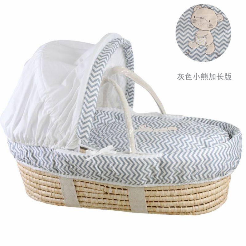 婴儿手提篮睡篮新生儿篮子手拎篮车载便携式N外出院筐宝宝小摇蓝
