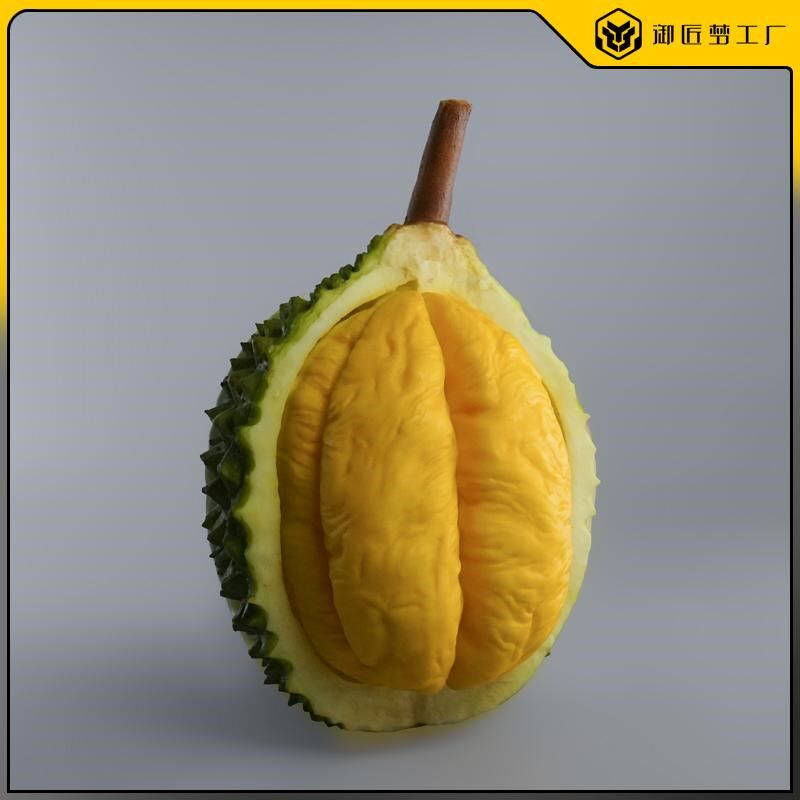 仿真猫山王榴莲模l型摆件网红金枕果蔬模型摆件摄影道具水果店装