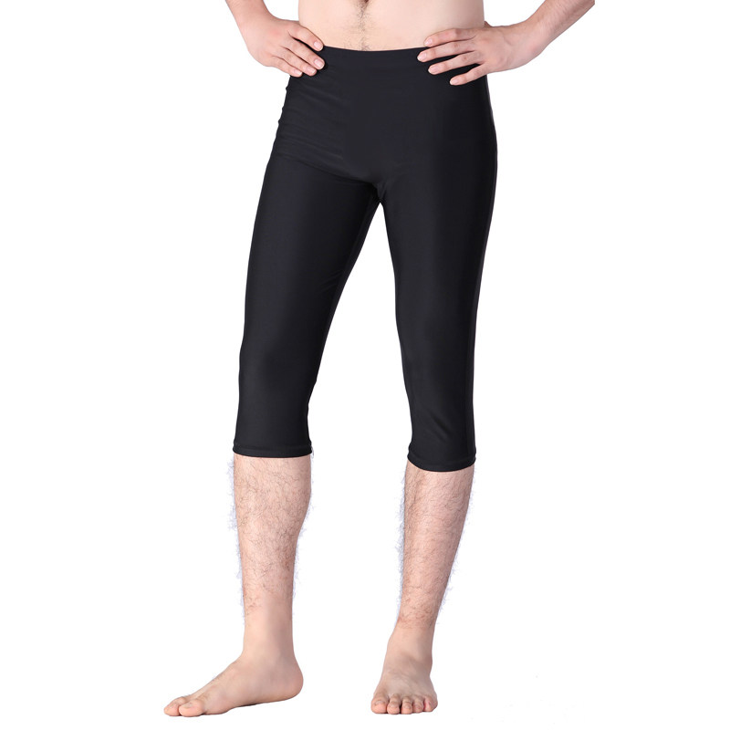 男女七分九分游泳裤 长腿u泳裤 潜水裤 沙滩裤 运动裤 游泳长裤