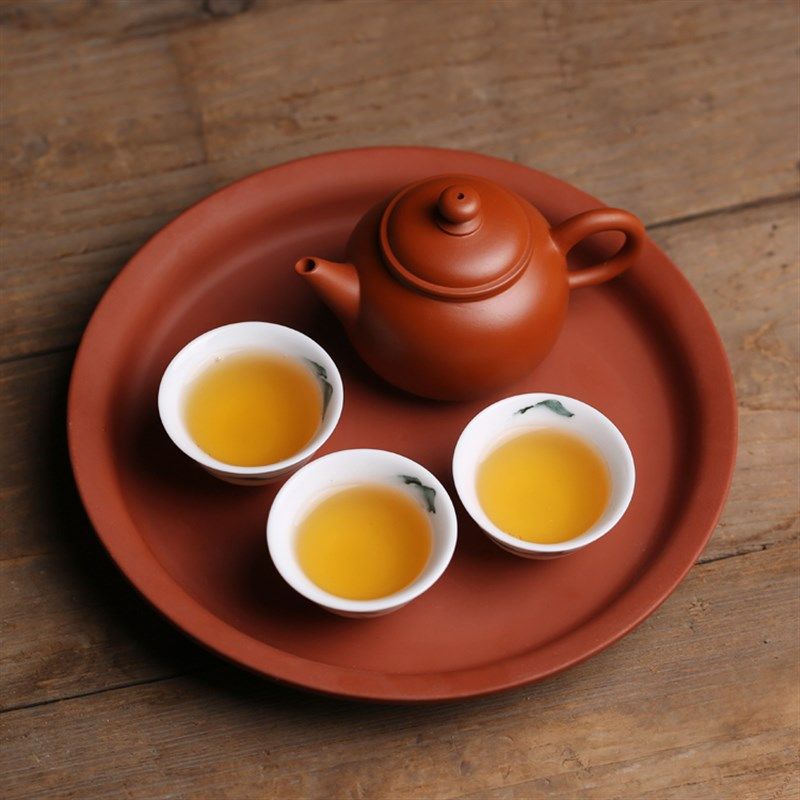 原矿朱泥干泡盘养茶盘小巧家居养壶壶承壶垫底座圆形浅盘茶具,餐饮具,茶盘,淘宝优惠券,粉丝福利购,淘宝优惠卷