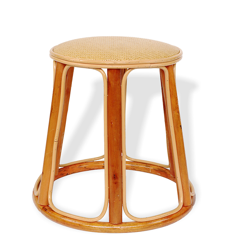 手工小藤凳家用小板凳木质藤编坐凳换鞋凳实木矮凳木头儿童