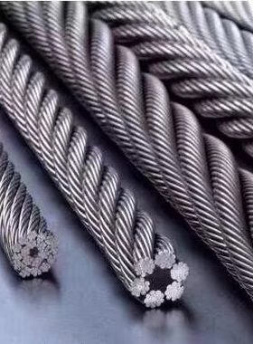 钢丝绳8股绳/带油绳/光面龙门吊钢丝绳8T*36WS+IWR-22mm-46mm