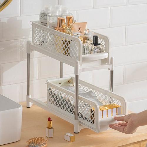 嘉百思厨房收纳储物架抽屉式调整理架双层置物架