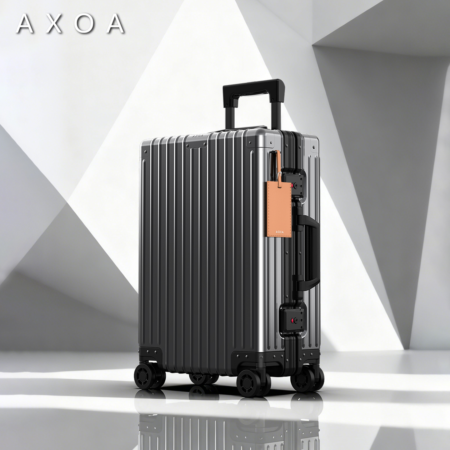 AXOA全铝镁合金行李箱抗摔登机箱