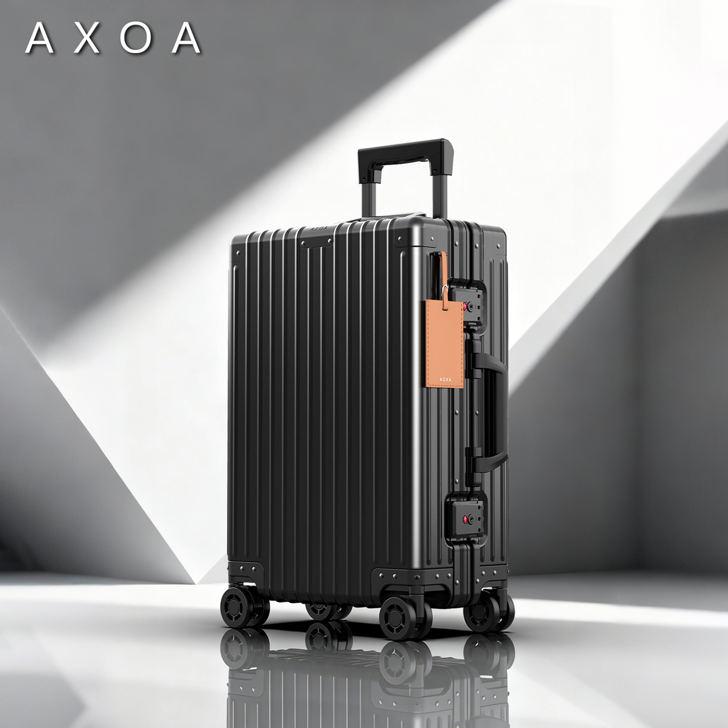 AXOA全铝镁合金行李箱男女20寸登机箱铝框拉杆箱2026新款旅行箱24,箱包皮具/热销女包/男包,旅行箱,淘宝优惠券,粉丝福利购,淘宝优惠卷