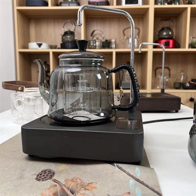 新匠上水W带软管烧水炉自动上水易搭壶具多功能煮茶壶电陶炉