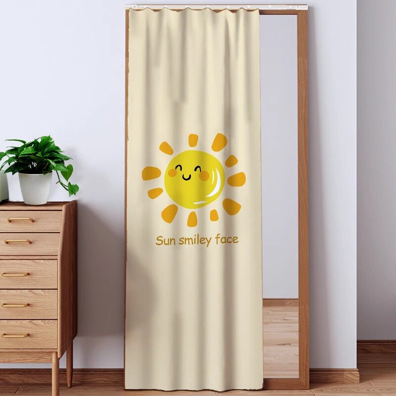 梳妆台镜子遮挡帘全身镜免打孔家用防尘帘盖布卫生间浴室柜帘子