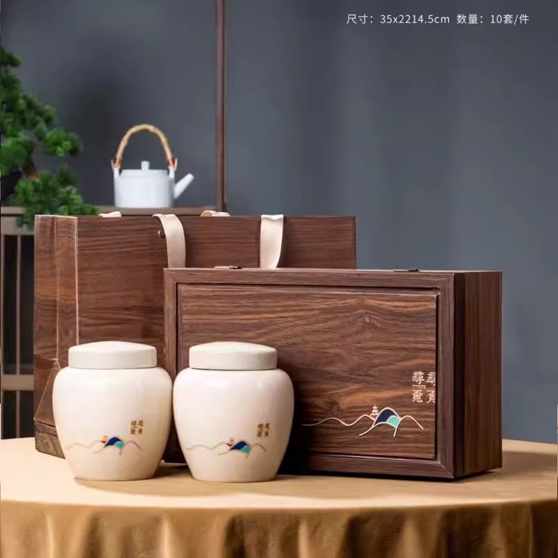 【寻寻觅觅】高档茶叶包装盒空礼盒红茶绿茶铁观音毛尖定制陶瓷罐