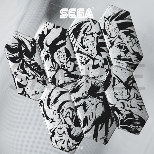 刺猬索尼克A款马口铁徽章盲盒