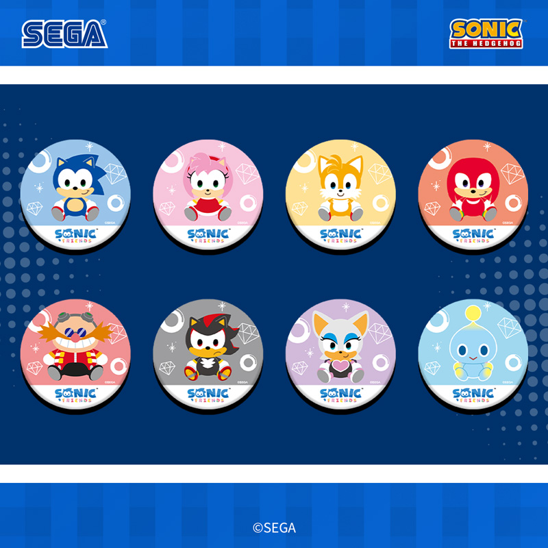 刺猬索尼克盲抽马口铁徽章