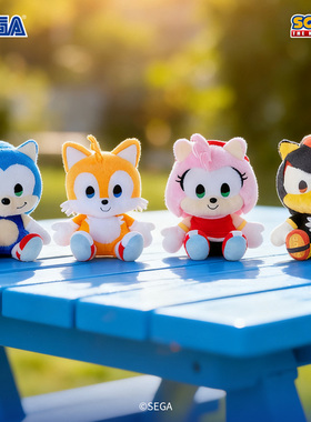 SEGA世嘉 SONIC&FRIENDS索尼克毛绒玩偶M号L号游戏周边日谷
