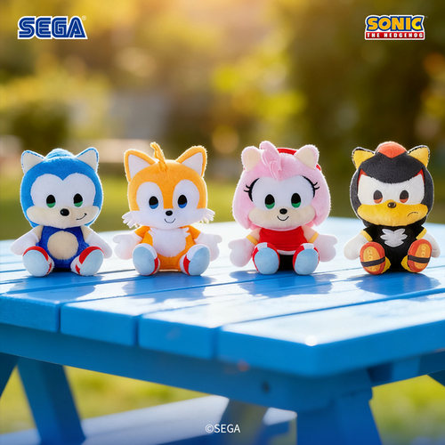 SEGA世嘉 SONIC&FRIENDS索尼克毛绒玩偶M号L号游戏周边日谷cy