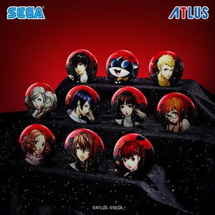 SEGA世嘉 女神异闻录5皇家版B款马口铁徽章盲盒周边