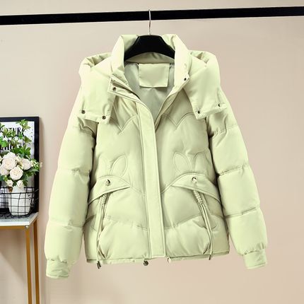 今年流行羽绒棉服女2024冬季新款小个子爆款棉服棉袄短款保暖外套