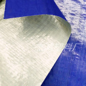 蓝银布帐篷布遮阳布蓝灰布雨蓬布防雨防水防尘蓝色塑料彩条布