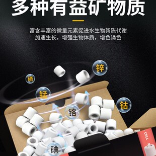AC滤材陶瓷环纤维菌环玻璃石英球屋硝化净水神器鱼缸过滤材
