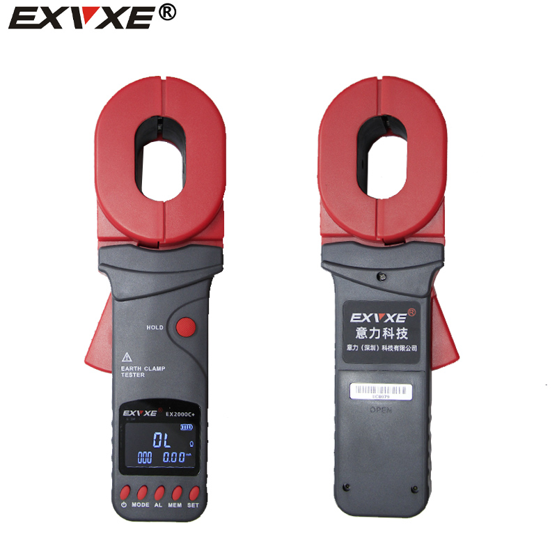 意力钳形数字接地电阻测试仪EX2000C/A+防雷接地电阻仪回路电阻仪