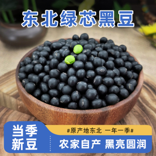 东北绿芯黑豆当季 新货农家自产打豆浆绿心五谷杂粮黑豆