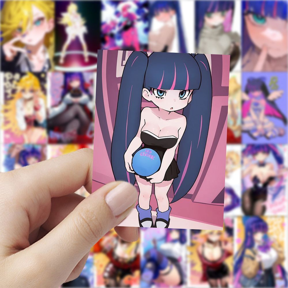 189卡通吊带小天使p姐动漫贴纸可爱个性笔记本手机壳贴画防水