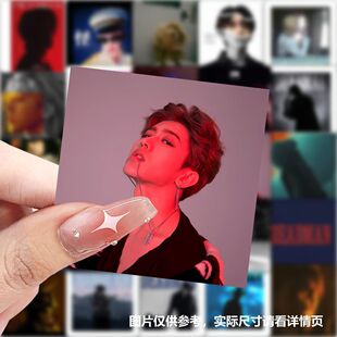 【ikun周边】177张蔡徐坤专辑封面贴纸deadman明星轻奢风周边贴画