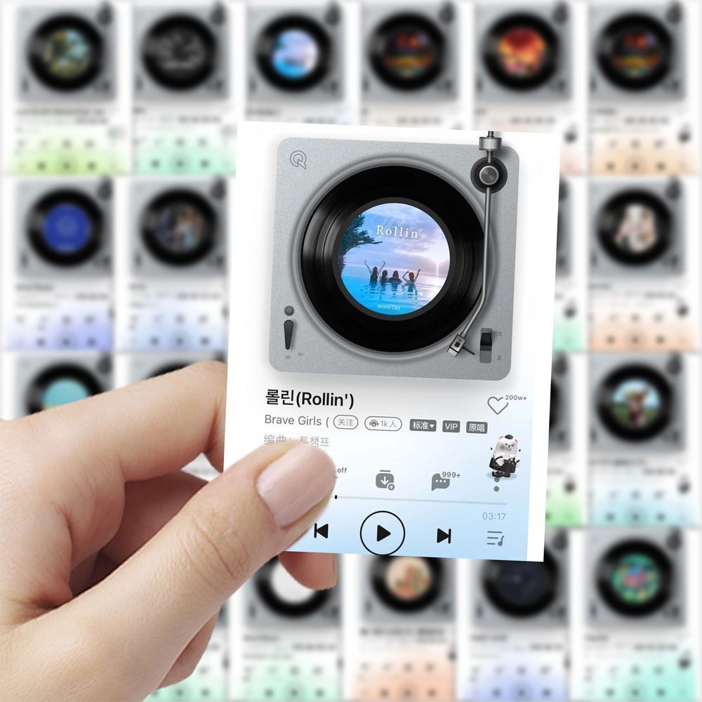 126张新款kpop专辑歌曲封面贴纸创意diy装饰手机手账桌面防水贴画