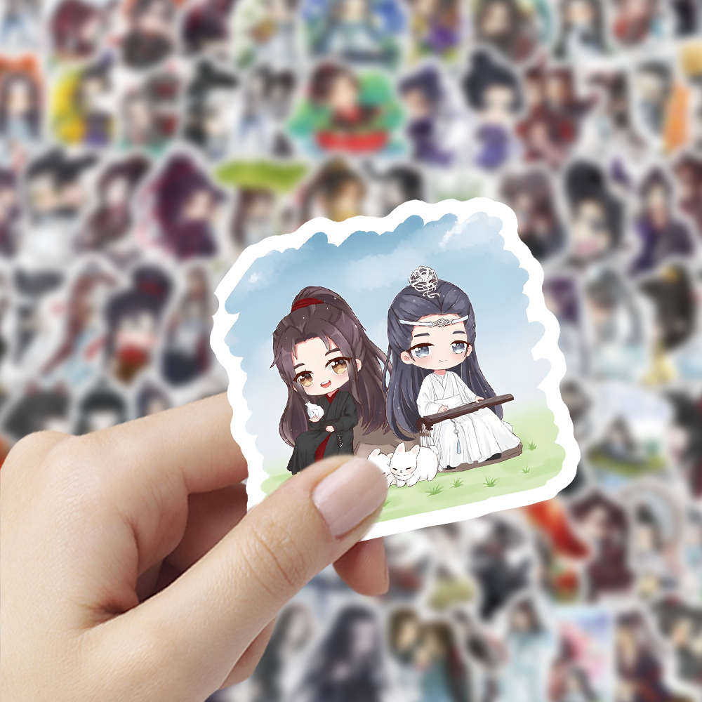 魔道祖师卡通贴纸防水diy