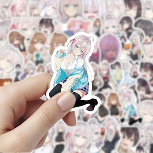 不时轻声地以俄语遮羞的邻座艾莉同学动漫可爱贴纸二次元贴画卡通