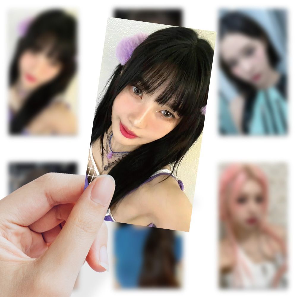 124张Kpop自拍贴纸ins风单人高颜值女手机周边装饰diy防水贴画