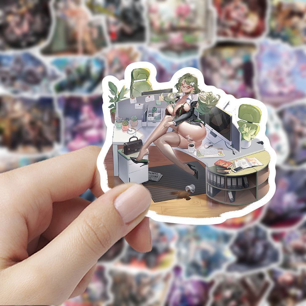 爆款交错战线皮肤图册卡通贴纸二次元游戏角色周边手账装饰贴画