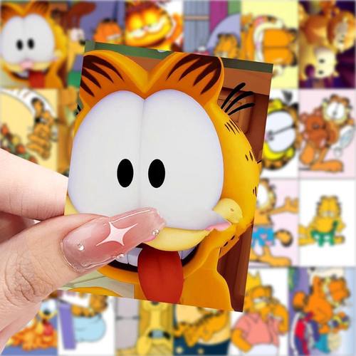 新款加菲猫卡通贴纸可爱神奇表情装饰周边手账桌面手机贴画防水