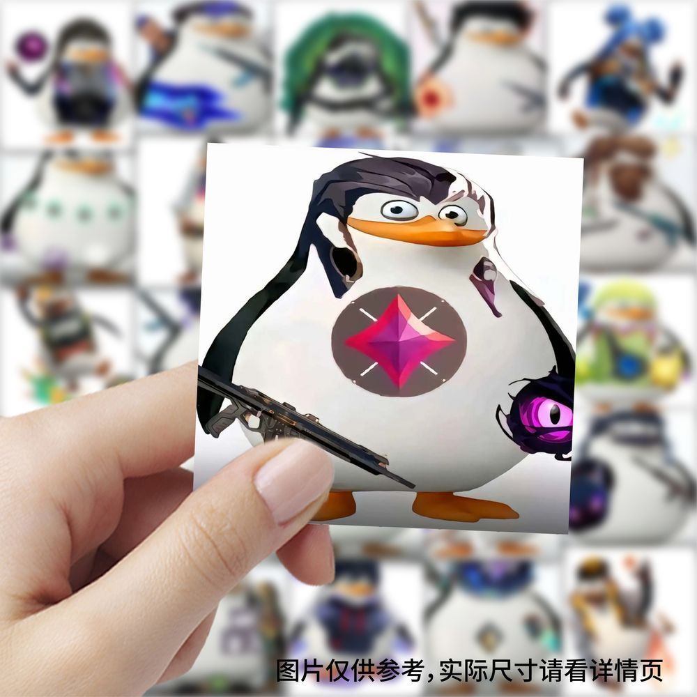 177张无畏契约企鹅人表情包贴纸搞笑趣味创意手机手账diy装饰贴画