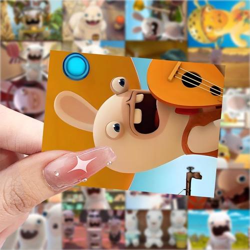 疯狂兔子周边表情贴纸爆款沙雕可爱diy手机搞笑装饰手账卡通贴画